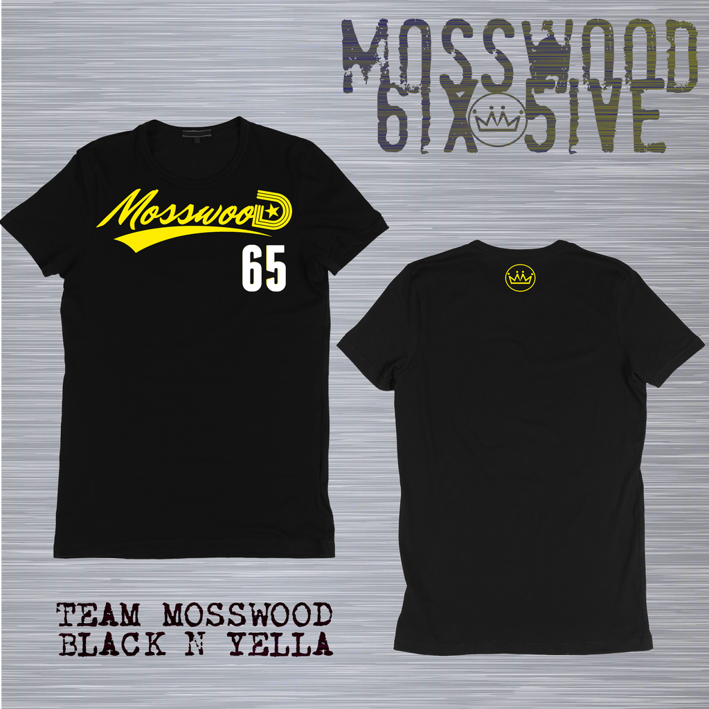 Mosswood 6ix 5ive "Team Mosswood Black & Yella" T-shirt