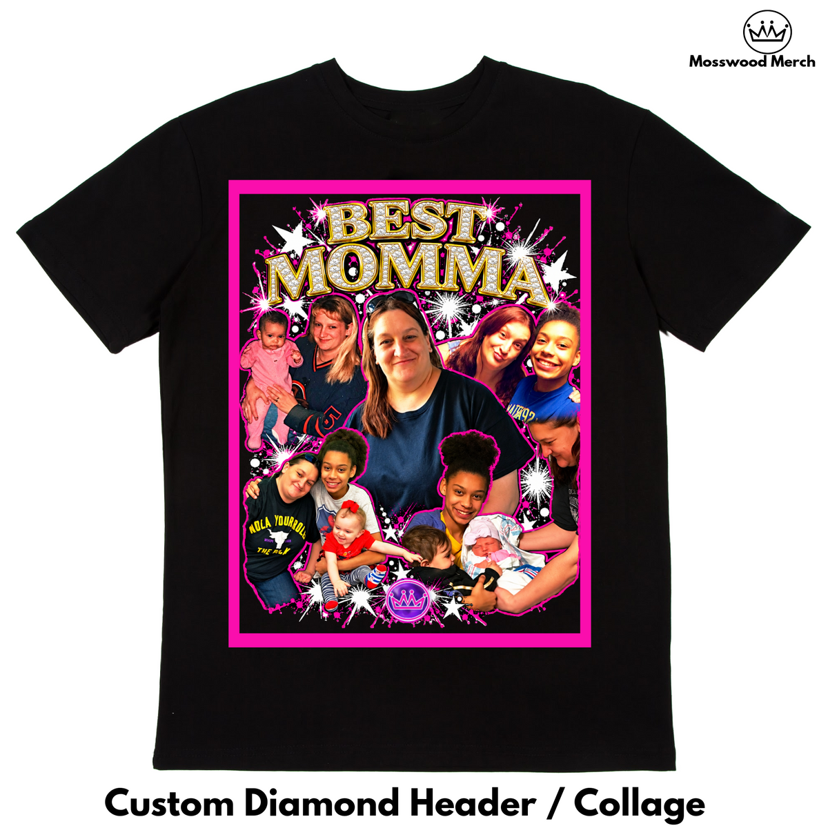 Custom Collage Graphic T-Shirt