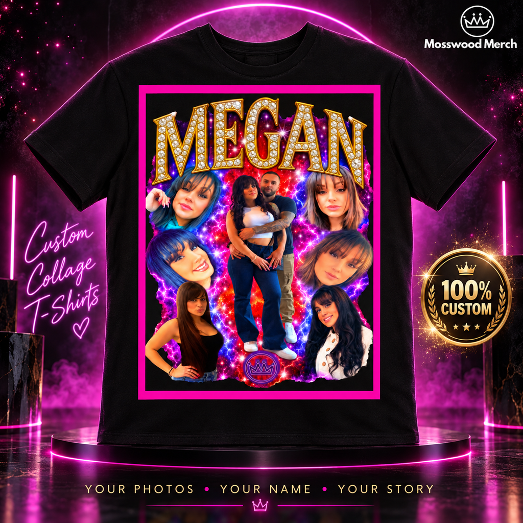 Custom Collage Graphic T-Shirt