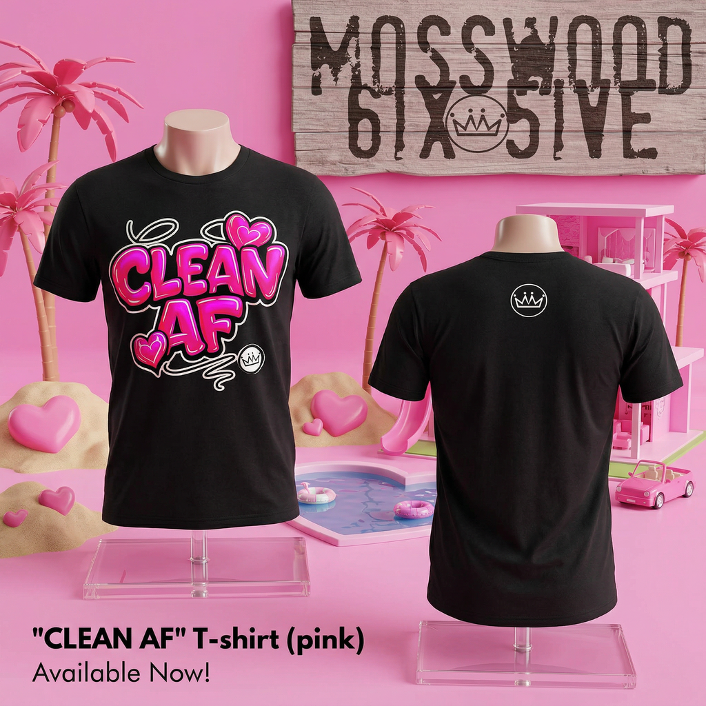 Clean AF (pink) T - shirt