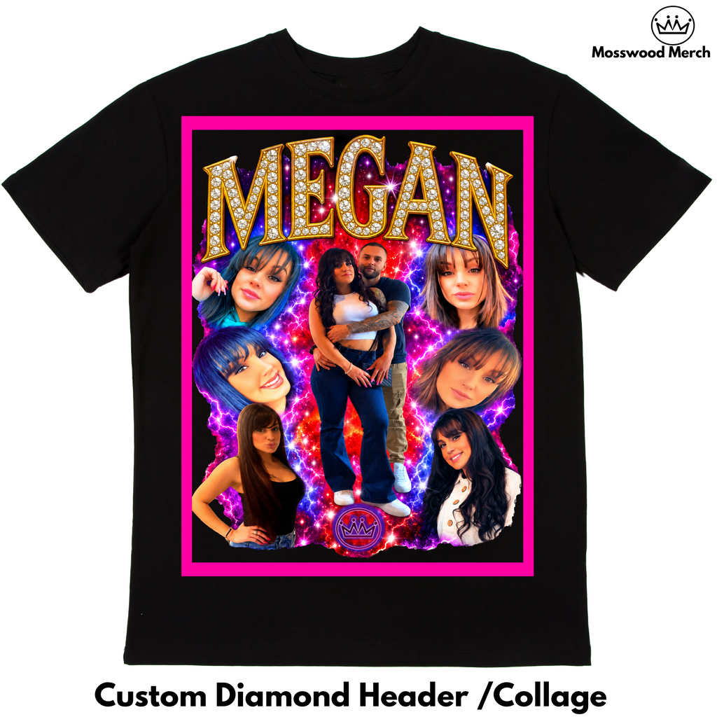 Custom Collage Graphic T-Shirt