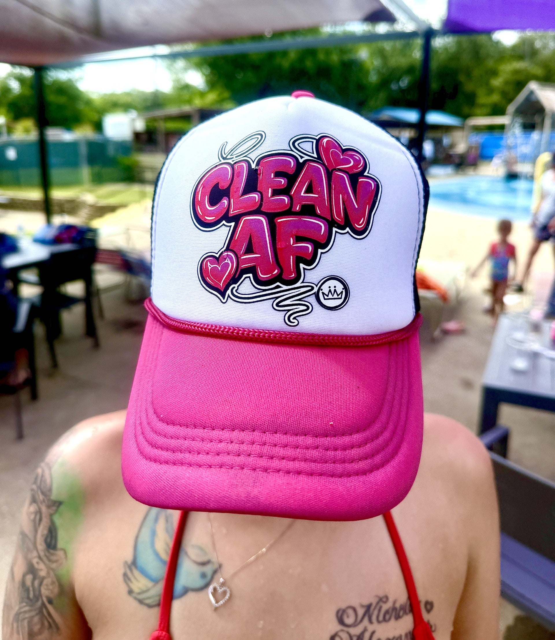 Clean AF / Pink / Trucker Hat