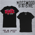 Mosswood 6ix 5ive "Baddie" Tee - Black or Pink
