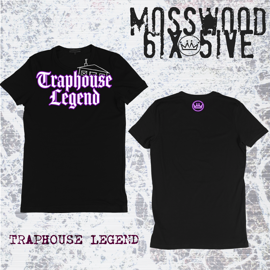 Mosswood 6ix 5ive "Traphouse Legend" black t-shirt